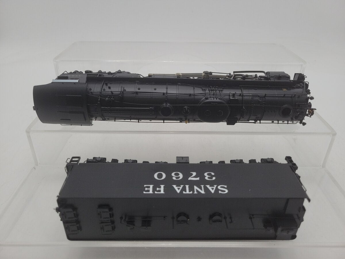 Hallmark 3751 HO Scale BRASS Santa Fe 4-8-4 Super Crown Steam Loco & Tender EX/Box