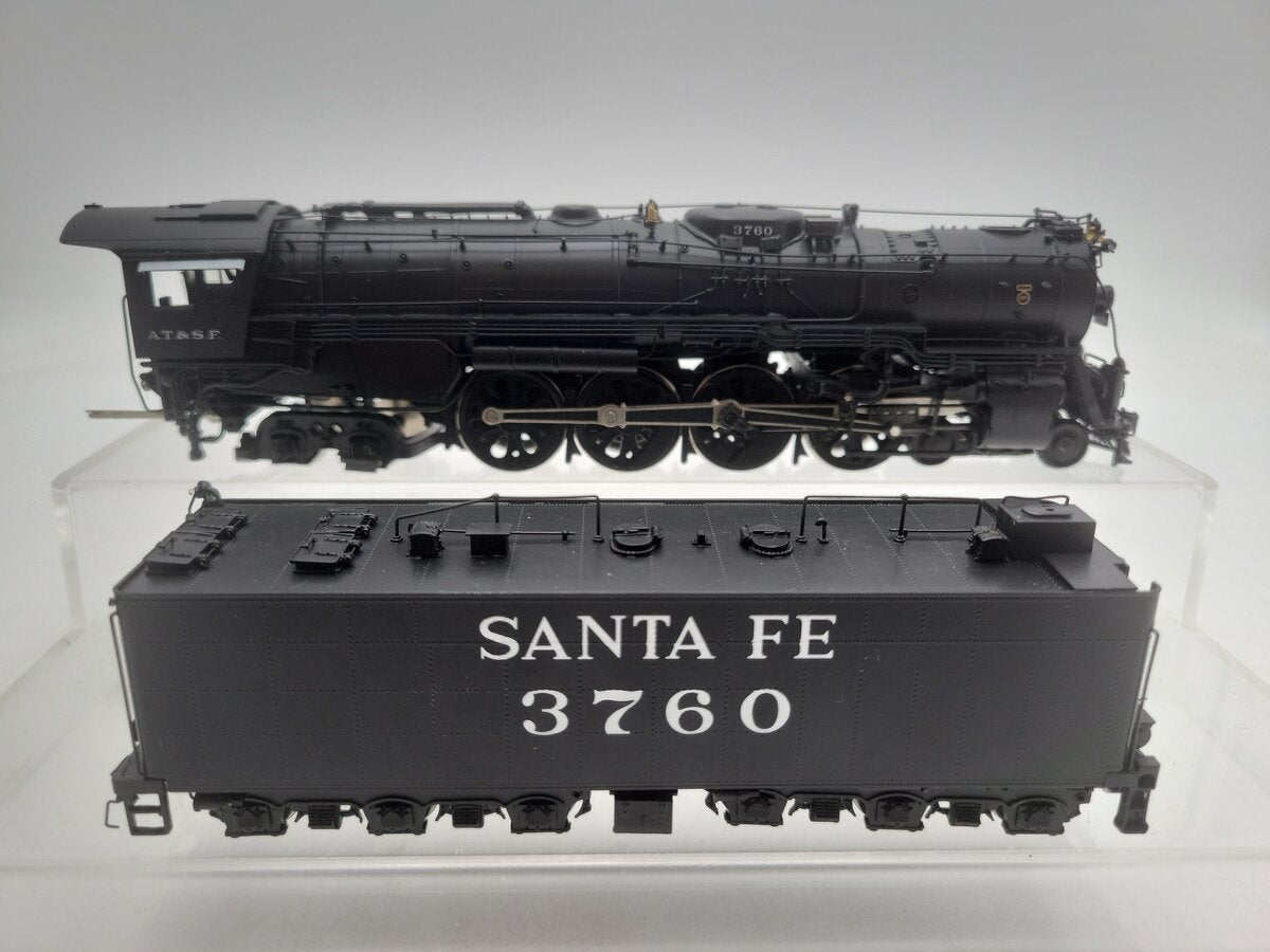 Hallmark 3751 HO Scale BRASS Santa Fe 4-8-4 Super Crown Steam Loco & Tender EX/Box