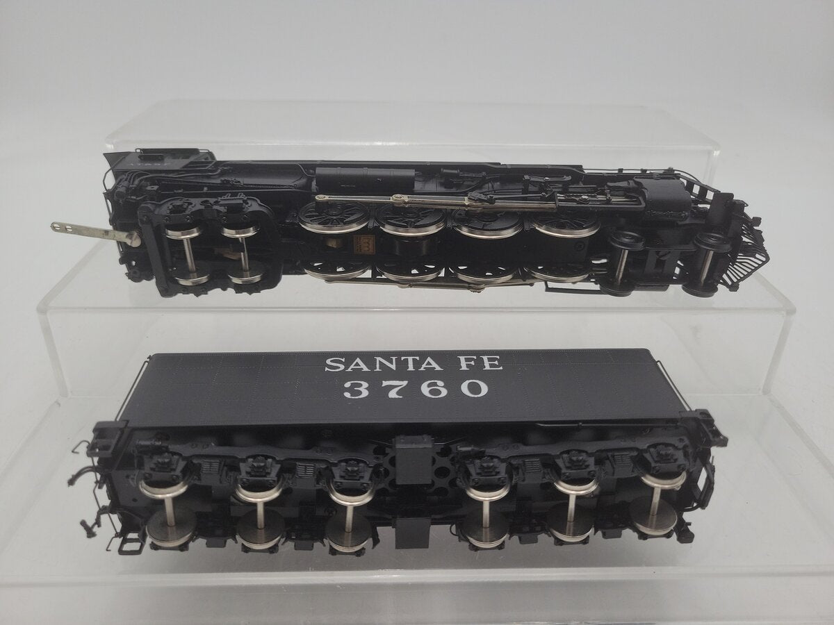 Hallmark 3751 HO Scale BRASS Santa Fe 4-8-4 Super Crown Steam Loco & Tender EX/Box