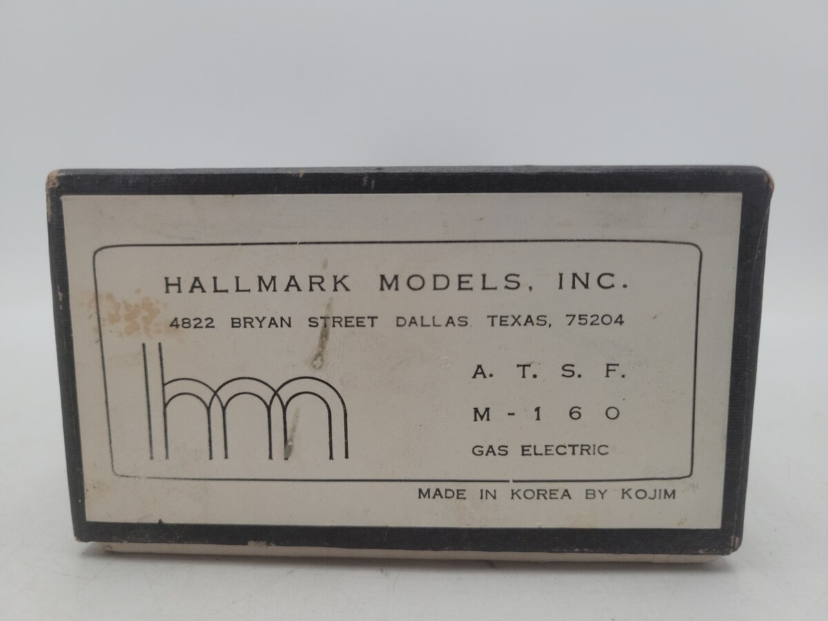 Hallmark Models M-160 ATSF Santa Fe Gas Electric Doodgle Bug -Custom/Box