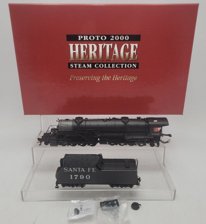 Proto 2000 23335 HO ATSF 2-8-8-2 Steam Locomotive & Tender #1790 VG/Box