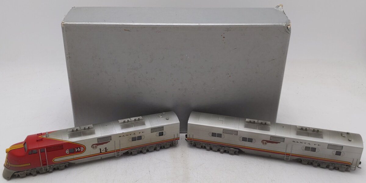 Hallmark Models HO Brass Santa Fe EMD E-3/6 AB Diesel Set EX/Box