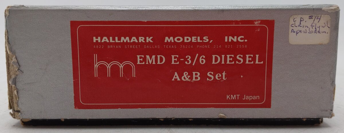 Hallmark Models HO Brass Santa Fe EMD E-3/6 AB Diesel Set EX/Box