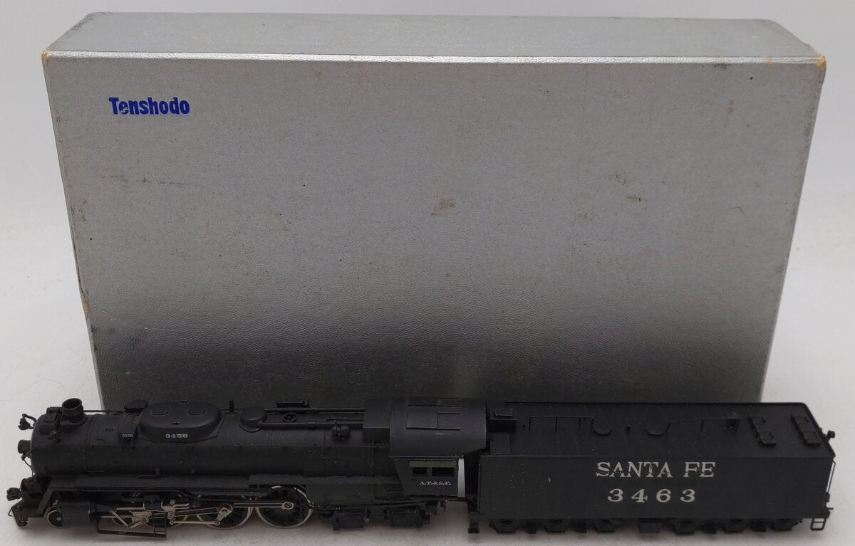 Tenshodo 139 HO Brass Santa Fe 4-6-4 Hudson Steam Loco & Tender EX/Box