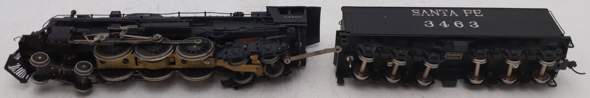 Tenshodo 139 HO Brass Santa Fe 4-6-4 Hudson Steam Loco & Tender EX/Box
