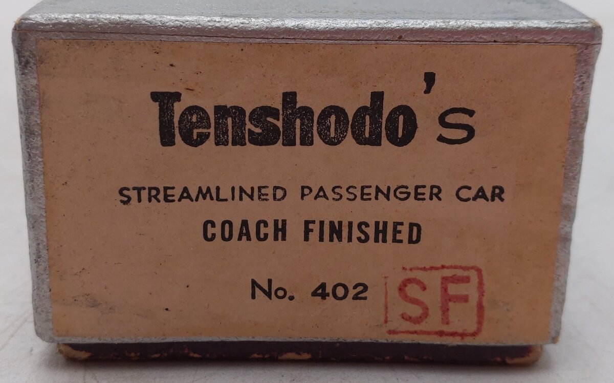 Tenshodo 402 HO Scale Brass Santa Fe Coach Car #71875 VG/Box