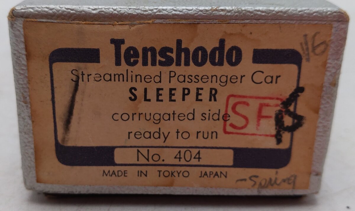Tenshodo 404 HO BRASS Streamlined Corrugated Sleeper Car - F/P VG/Box