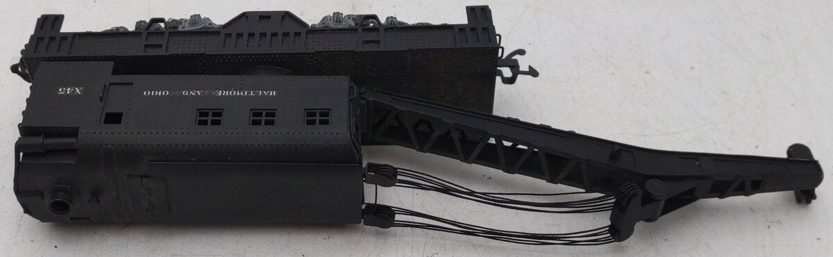 Tenshodo 116 HO Scale BRASS Baltimore & Ohio Wreck Crane #X45 EX/Box