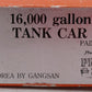 Precision Scale Company 15606 HO Scale BRASS 16,000 Gallon Tank Car - Custom VG/Box