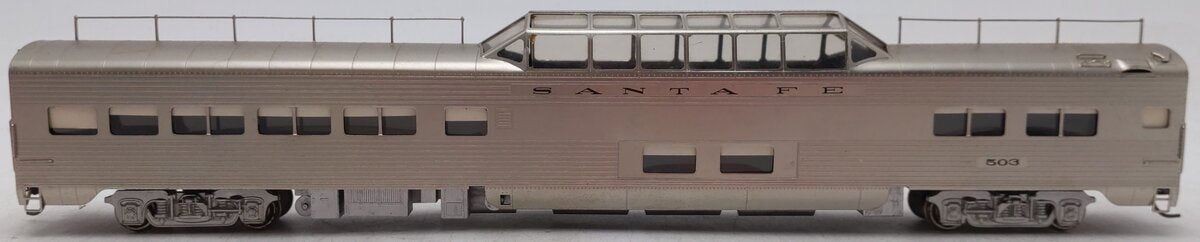 Lambert BRASS HO Nickel Plate Santa Fe Super Chief Dome Car #503 EX/Box