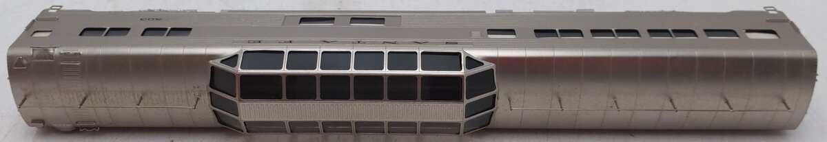 Lambert BRASS HO Nickel Plate Santa Fe Super Chief Dome Car #503 EX/Box