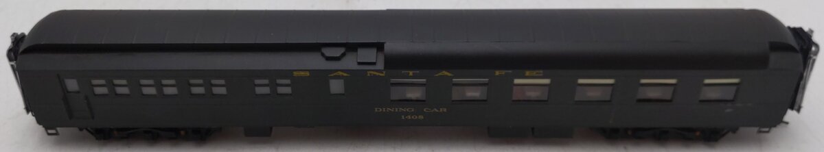 Lambert 1408 BRASS HO Scale Santa Fe Dining Passenger Car #1408 EX/Box