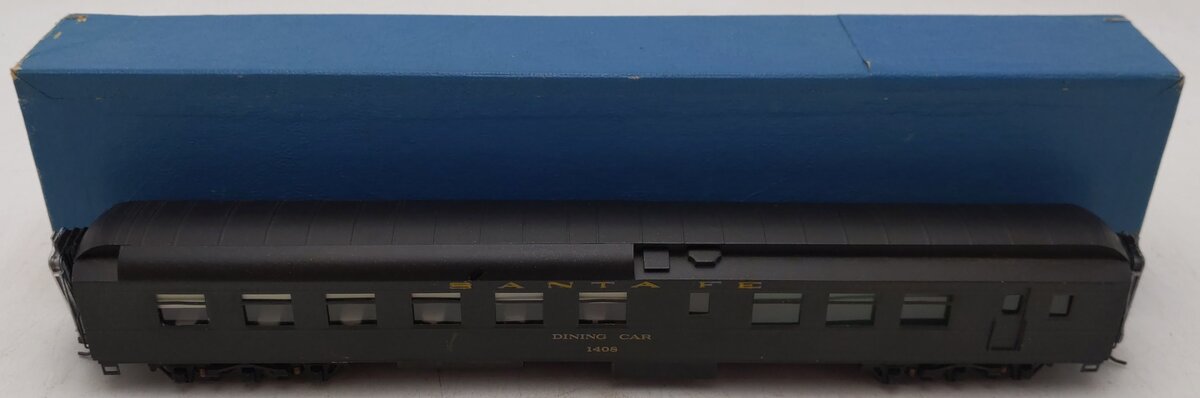 Lambert 1408 BRASS HO Scale Santa Fe Dining Passenger Car #1408 EX/Box