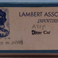 Lambert 1408 BRASS HO Scale Santa Fe Dining Passenger Car #1408 EX/Box
