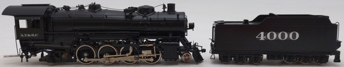 Sunset Models HO Scale BRASS Santa Fe 3160/4000 Class 2-8-2  Steam Loco & Tender EX/Box