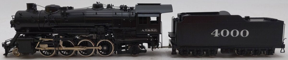 Sunset Models HO Scale BRASS Santa Fe 3160/4000 Class 2-8-2  Steam Loco & Tender EX/Box