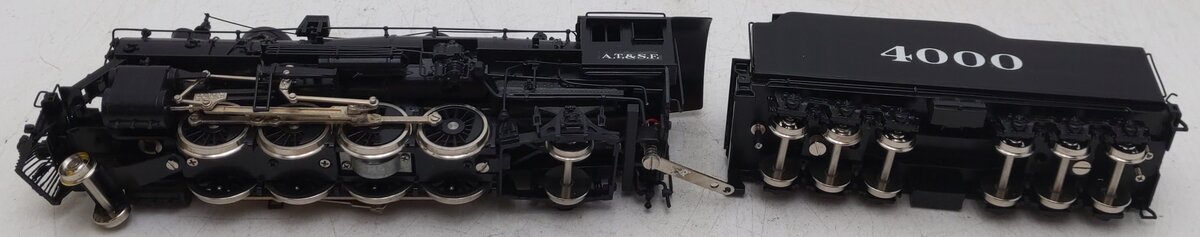 Sunset Models HO Scale BRASS Santa Fe 3160/4000 Class 2-8-2  Steam Loco & Tender EX/Box