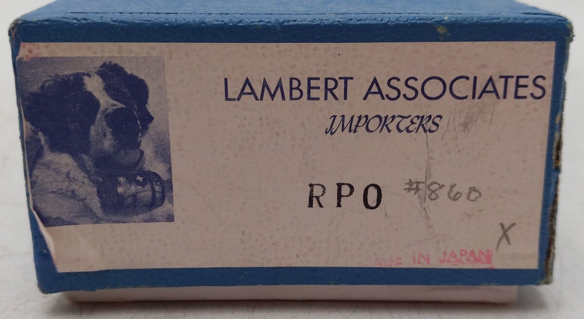 Lambert 860 HO BRASS AT&SF Heavyweight RPO Passenger Car - Unpainted EX/Box