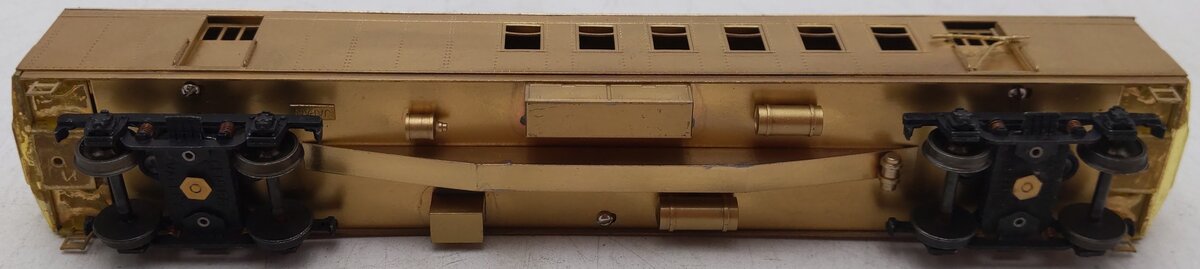 Lambert 860 HO BRASS AT&SF Heavyweight RPO Passenger Car - Unpainted EX/Box