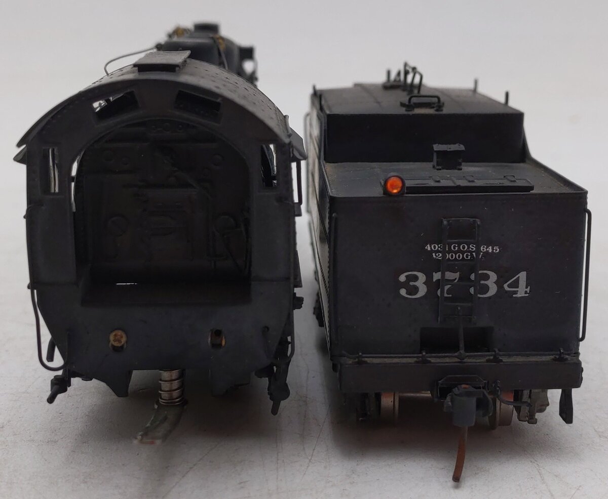 Sunset Models HO BRASS Santa Fe 4-8-2 3700 Class Steam Locomotive W/ Oil Tender EX/Box