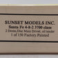Sunset Models HO BRASS Santa Fe 4-8-2 3700 Class Steam Locomotive W/ Oil Tender EX/Box
