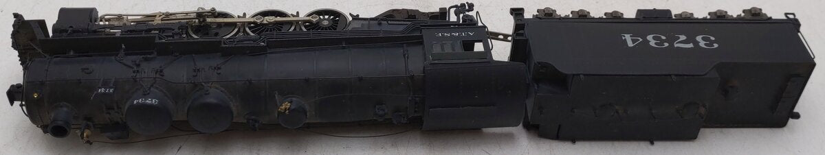 Sunset Models HO BRASS Santa Fe 4-8-2 3700 Class Steam Locomotive W/ Oil Tender EX/Box