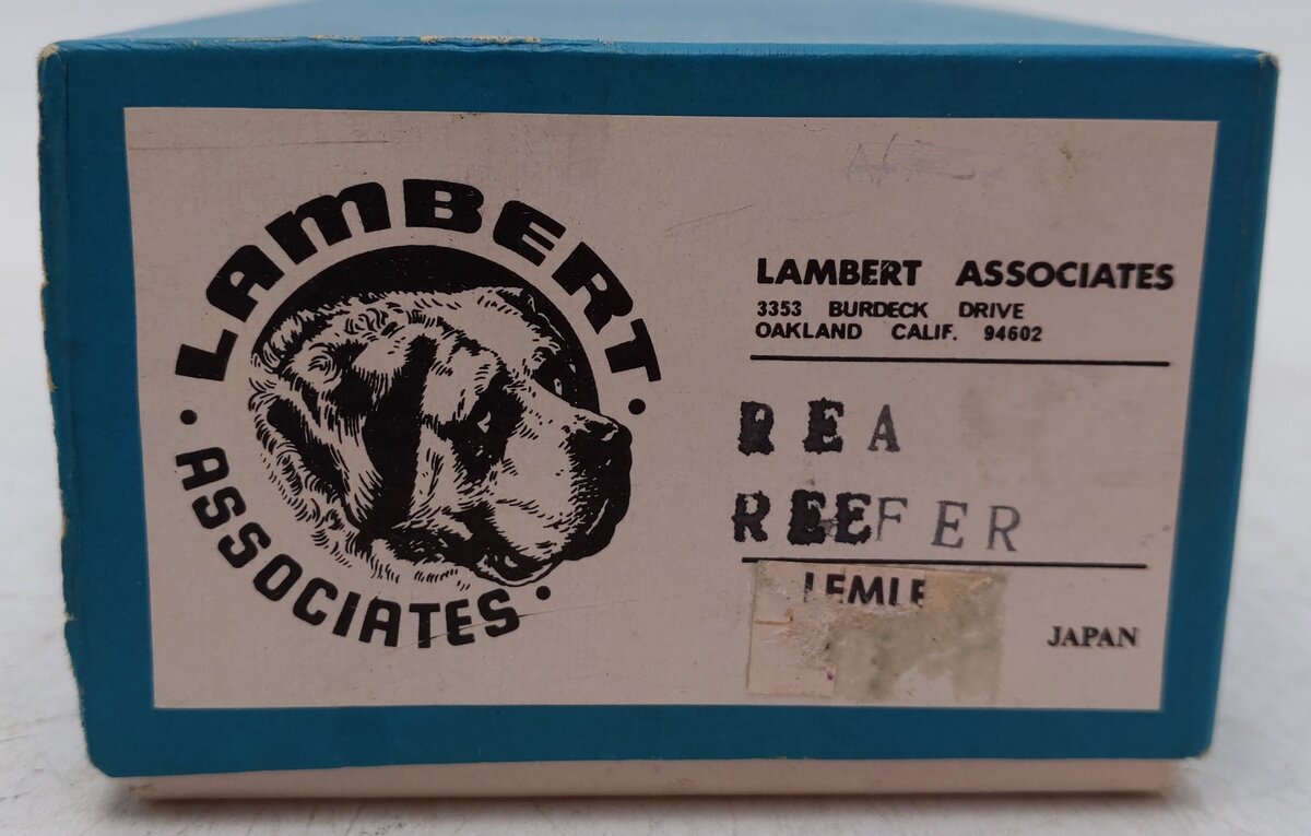 Lambert BRASS HO Scale REA Reefer Car EX/Box