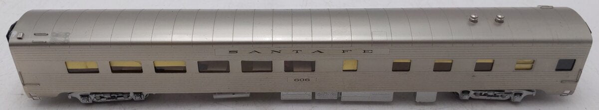 Lambert HO Scale Nickle-Plated BRASS Santa Fe Diner Car #606 VG/Box