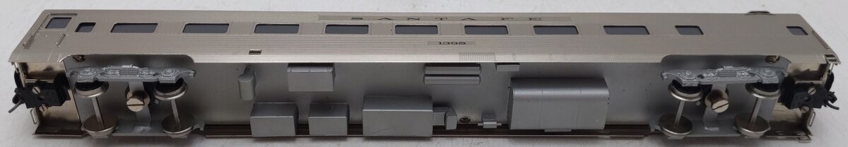 Soho 0715 HO Scale Nickel Plated BRASS Santa Fe #1398 Chair-Lounge Car EX/Box
