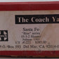 The Coach Yard 1222 BRASS HO Scale Santa Fe Blue Heron Sleeper Passenger Car VG/Box