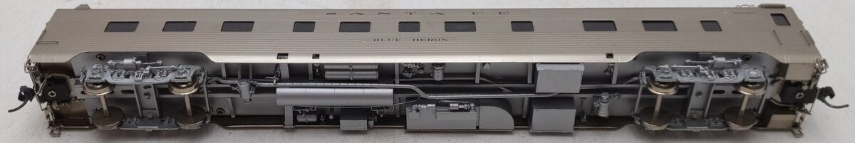 The Coach Yard 1222 BRASS HO Scale Santa Fe Blue Heron Sleeper Passenger Car VG/Box