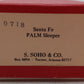 Soho 0718 HO Brass Santa Fe Palm Sleeper Passenger Car Unpainted EX/Box