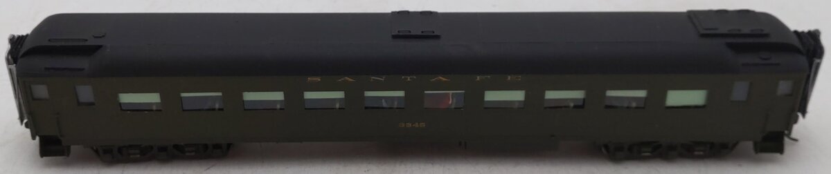 HI Country 3000 Brass HO Scale Custom Painted Santa Fe Coach #3345/Box