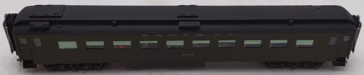 HI Country 3000 Brass HO Scale Custom Painted Santa Fe Coach #3345/Box
