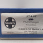 Cascade Models BRASS HO Scale Santa Fe ACF10/6  "Palm" Sleeper with Skirts VG/Box