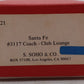 Soho 0721 HO Scale Brass Santa Fe Club Lounge Coach #3117 EX/Box
