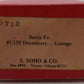Soho 0712 HO Scale Nickel Plated BRASS Santa Fe #1339 Dormitory Lounge EX/Box