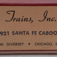 Trains Inc. HO Scale Brass 1921 Santa Fe Caboose/Box