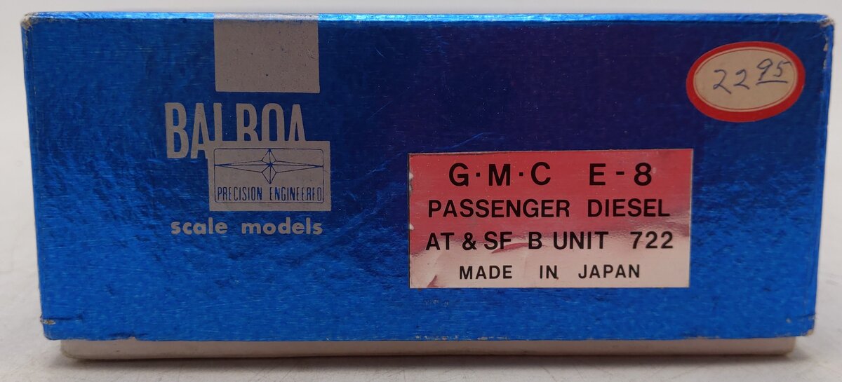 Balboa 702 BRASS HO Scale AT&SF EMD E-8 A Unit Passenger Diesel EX