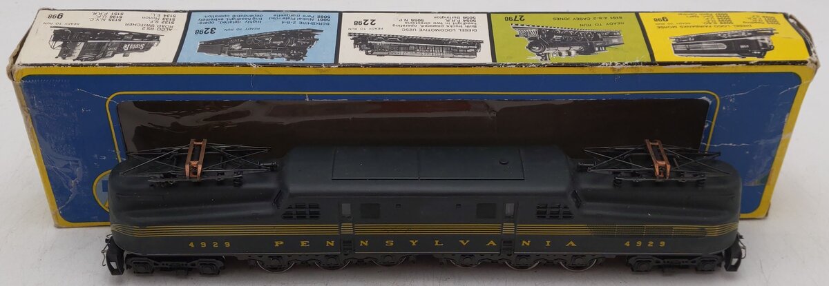 AHM 5161 HO Scale Pennsylvania Railroad GG-1 Electric Locomotive #4929 VG/Box