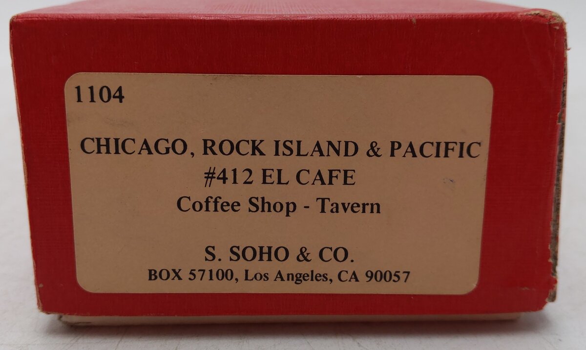 S. Soho & Co. 1104 HO Brass CRI&P Coffee Shop-Tavern El Café - Factory Plated EX/Box