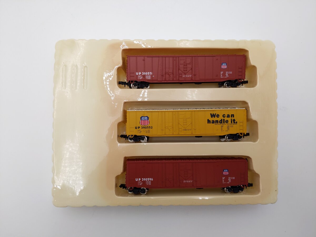 Con-Cor 0001-008973 N Union Pacific 50' Grain Door Boxcars (Pack of 3) NIB