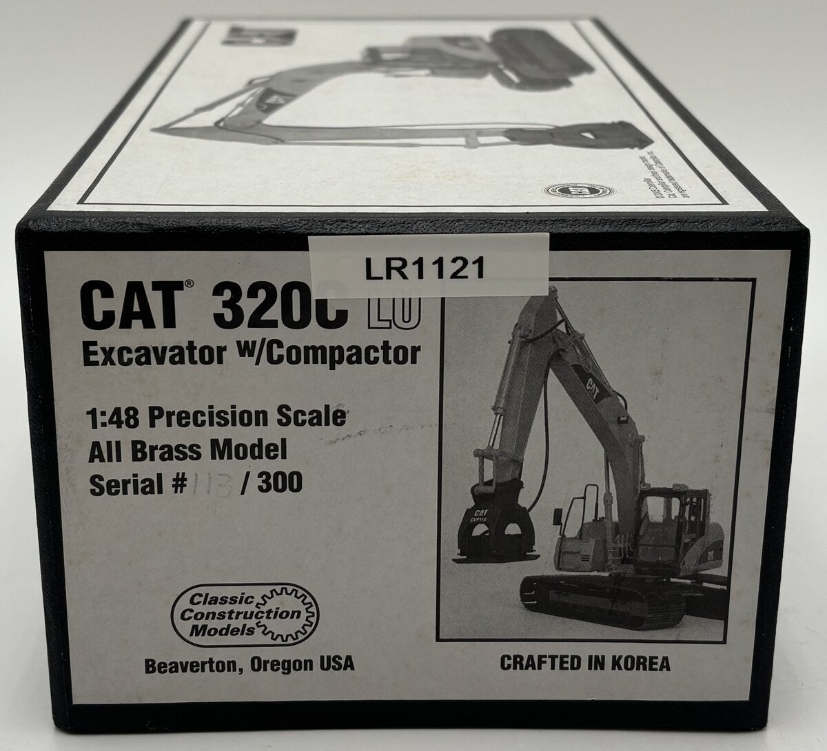 CCM 1:48 CAT 320C LU Excavator w/Compactor Diecast LN/Box