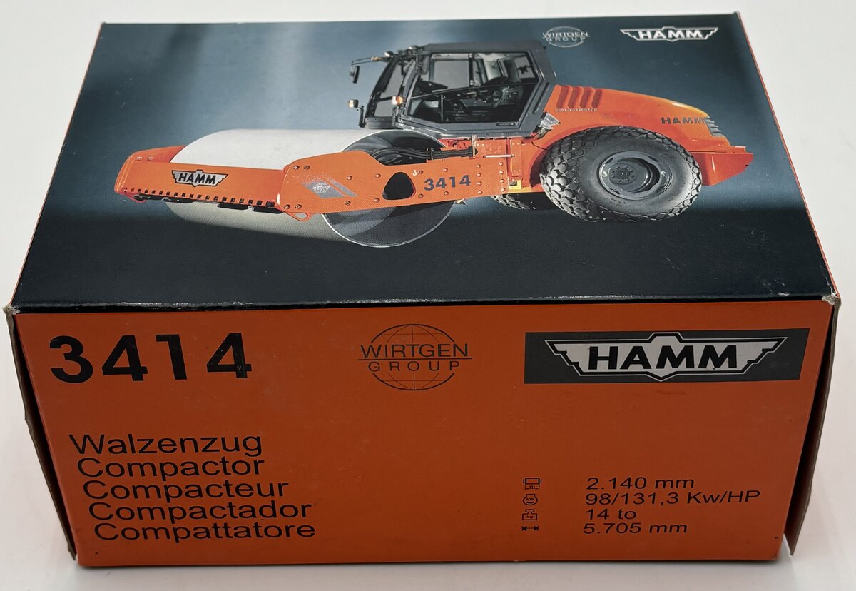 NZG 5973 1:50 HAMM 3414 Roller Compactor Diecast LN/Box