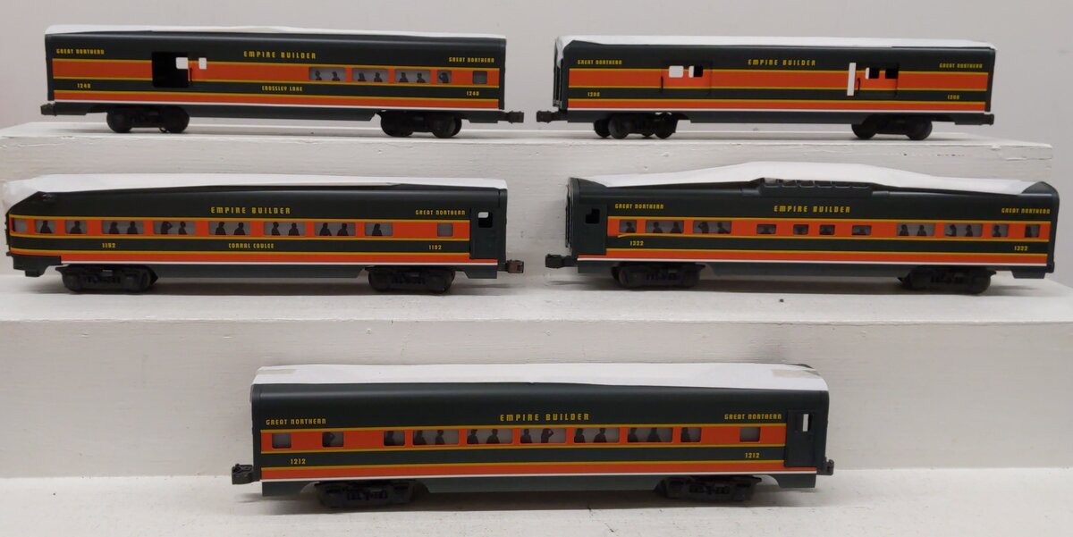 Lionel O Gauge Great Northern Empire Builder 5-Car Passenger Set LN/Box