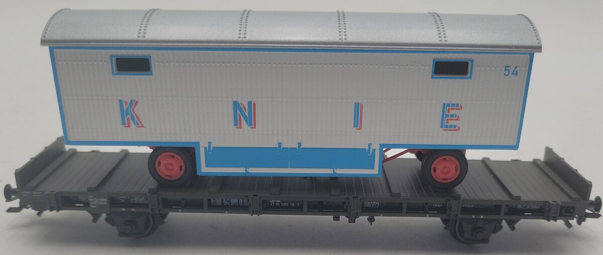 Marklin 45085-01 HO Scale Flatcar W/ Circus Wagon LN/Box