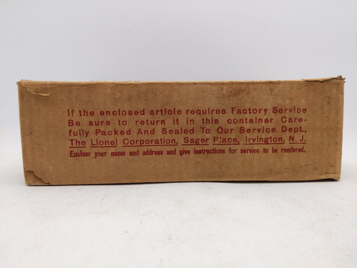 Lionel 260E-13 Tinplate Locomotive Box Only/Box