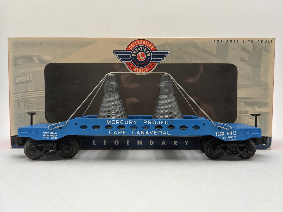 Lionel 6-26026 O Gauge PWC Mercury Capsule Carrying Car #6413 EX/Box