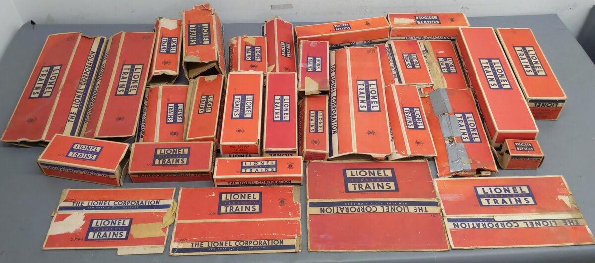 Lionel O Gauge Assorted Boxes 2671W, 681, 6464-400, 6511, 3464, 260, 140 [29]