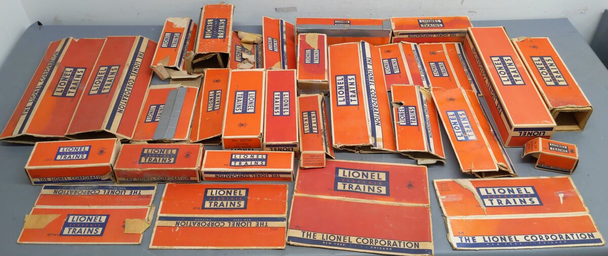 Lionel O Gauge Assorted Boxes 2671W, 681, 6464-400, 6511, 3464, 260, 140 [29]